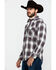 Image #3 - Resistol Men's Brazos Ombre Large Plaid Long Sleeve Western Shirt, Lt Brown, hi-res