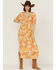 Z&L Women's Chiquitita Floral Print Short Sleeve Maxi Dress, Multi, hi-res