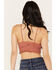 Image #4 - Fornia Women's Floral Lace Bralette, Rust Copper, hi-res