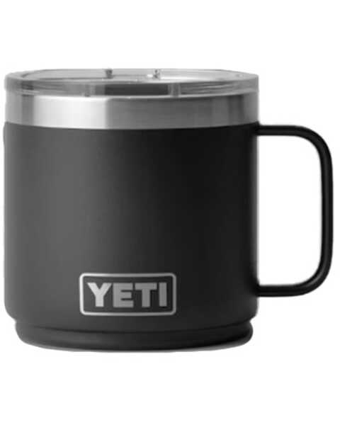 Image #1 - Yeti Rambler® 14oz Stackable Mug with MagSlider™ Lid , Black, hi-res