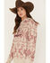 Image #2 - Ariat Women's Boot Barn Exclusive Southwestern Print Logo Graphic Hoodie, Tan, hi-res