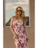 Image #1 - Idyllwind Women's Pike Floral Print Button Front Midi Dress, Light Pink, hi-res
