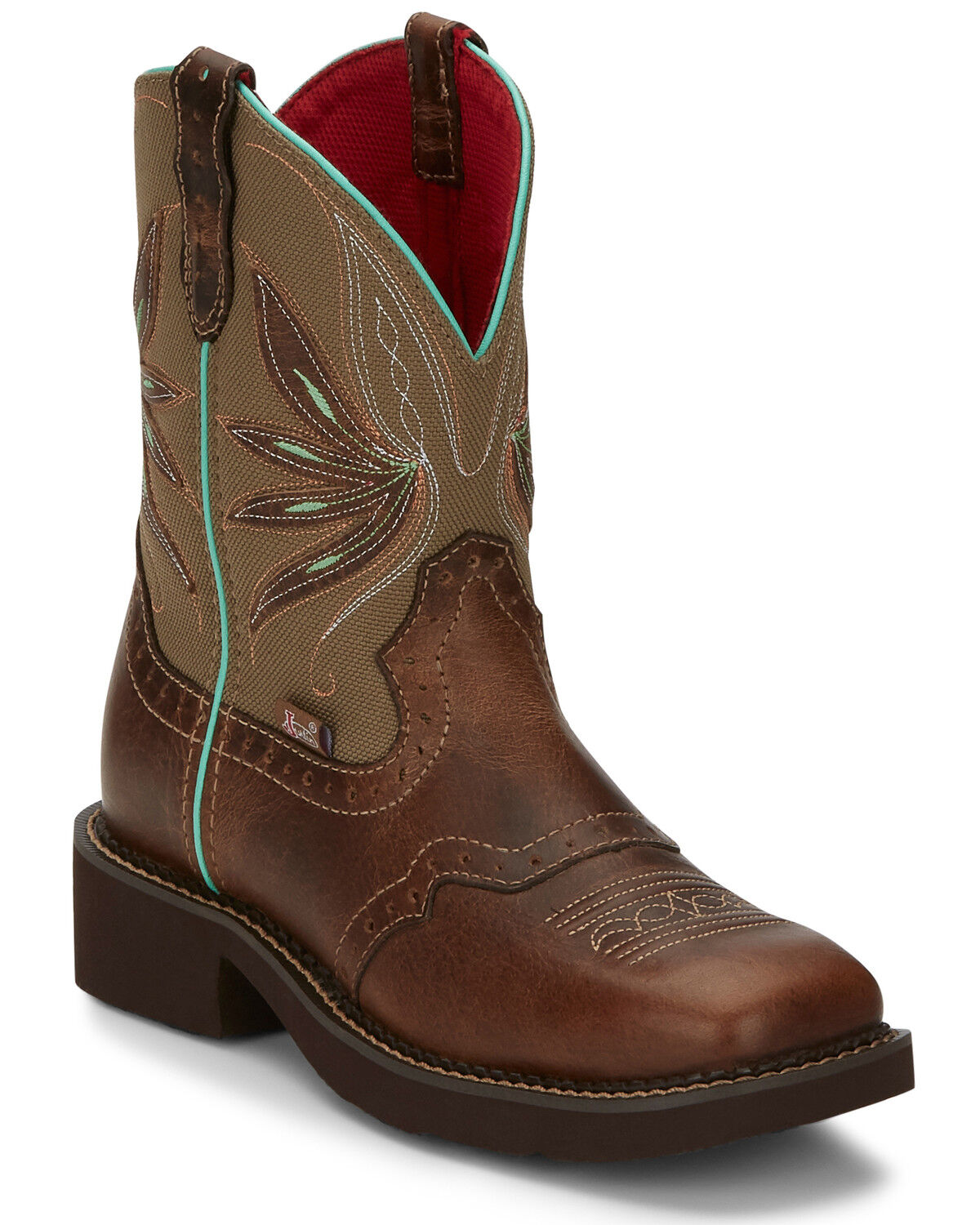 justin women's heritage buffalo moto boots