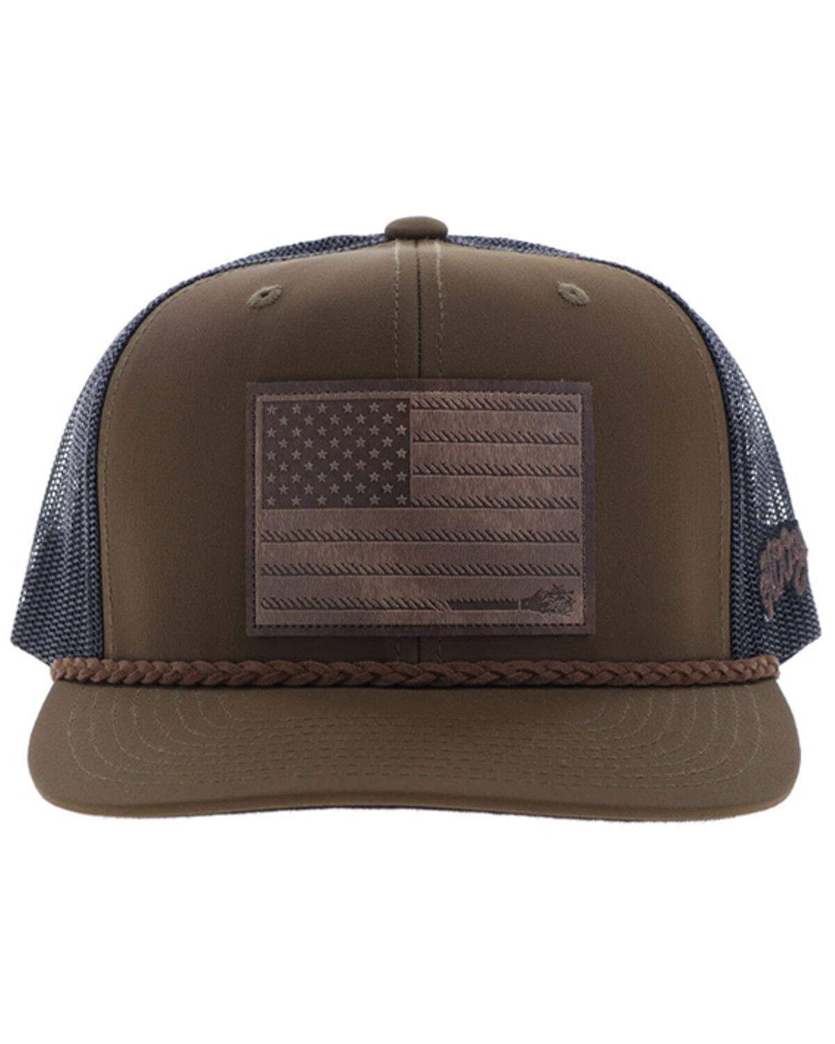 Image #3 - Hooey Men's Liberty Roper Trucker Cap, Brown, hi-res
