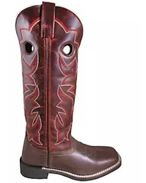 Smoky Mountain Boys' Maverick Western Boots - Square Toe, Red, hi-res