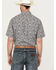 Image #4 - Cinch Men's Paisley Print Short Sleeve Button-Down Western Shirt, Grey, hi-res