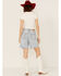 Image #3 - Show Me Your Mumu Women's Brentwood Distressed Denim Jean Shorts, Blue, hi-res