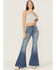 Fornia Women's Caged Back High Neck Crochet Bralette Tank Top, Light Grey, hi-res