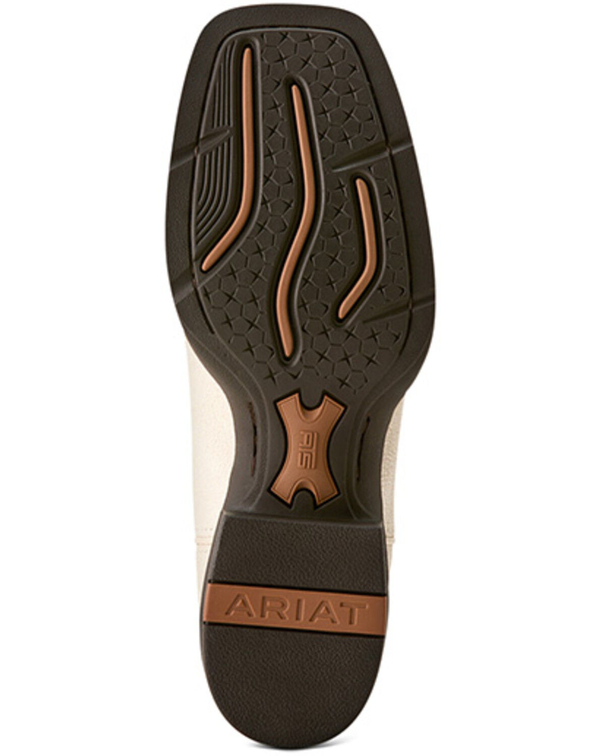 Image #5 - Ariat Women's Round Up Bliss Inlay Western Boots - Broad Square Toe, White, hi-res
