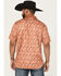 Image #4 - RANK 45&reg; Men's Uptown Southwestern Print Short Sleeve Button-Down Polo Shirt, Rust Copper, hi-res