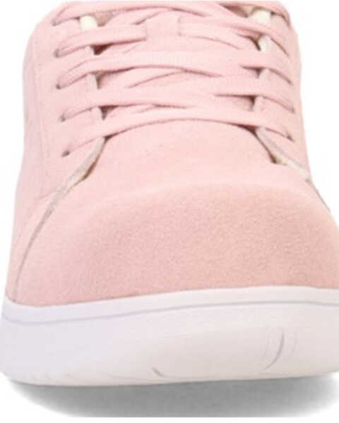 Image #4 - Puma Safety Women's Icon Suede Low EH Safety Toe Work Shoes - Composite Toe, Pink, hi-res