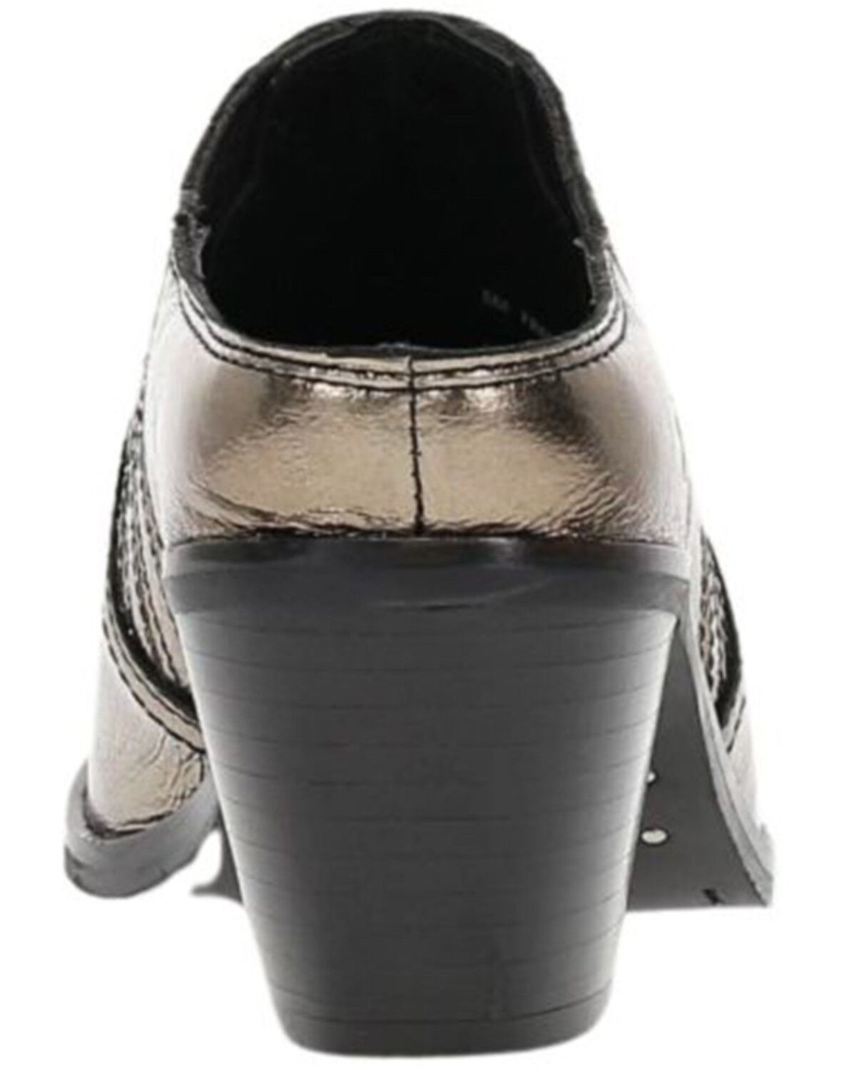 Image #5 - Frye Women's Sara Metallic Western Mules - Round Toe, Bronze, hi-res