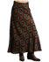 Image #1 - Stetson Women's Rayon Challis Blanket Print Long Cut Skirt , Brown, hi-res