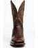El Dorado Men's Handmade Caiman Back Brass Stockman Boots - Broad Square Toe, Bronze, hi-res