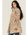 Image #3 - Idyllwind Women's Lynn Southwestern Print Fur Collar Shacket, Sand, hi-res
