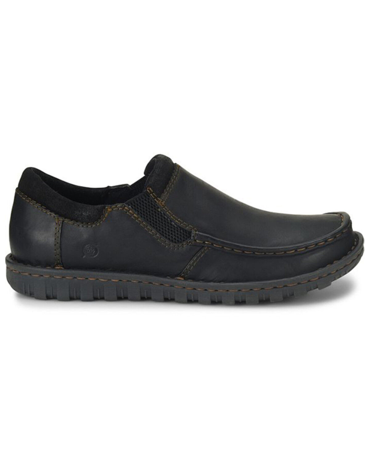 Image #2 - Born Men's Gudmund Casual Shoes - Moc Toe, Black, hi-res