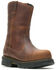 Image #1 - Wolverine Men's Hellcat Ultraspring Western Work Boots - Soft Toe, Brown, hi-res
