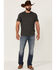Image #1 - Moonshine Spirit Men's Diamond Hitch Medium Dark Wash Stretch Slim Straight Jeans, , hi-res