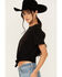 Image #2 - Shyanne Women's Just Add Whiskey Graphic Short Sleeve Tee, Black, hi-res
