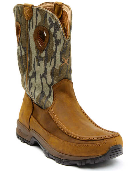 Image #1 - Twisted X Men's Western Work Boots - Soft Toe, Brown, hi-res