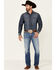 Cody James Core Men's Great Plains Dark Rigid Slim Straight Jeans , Blue, hi-res