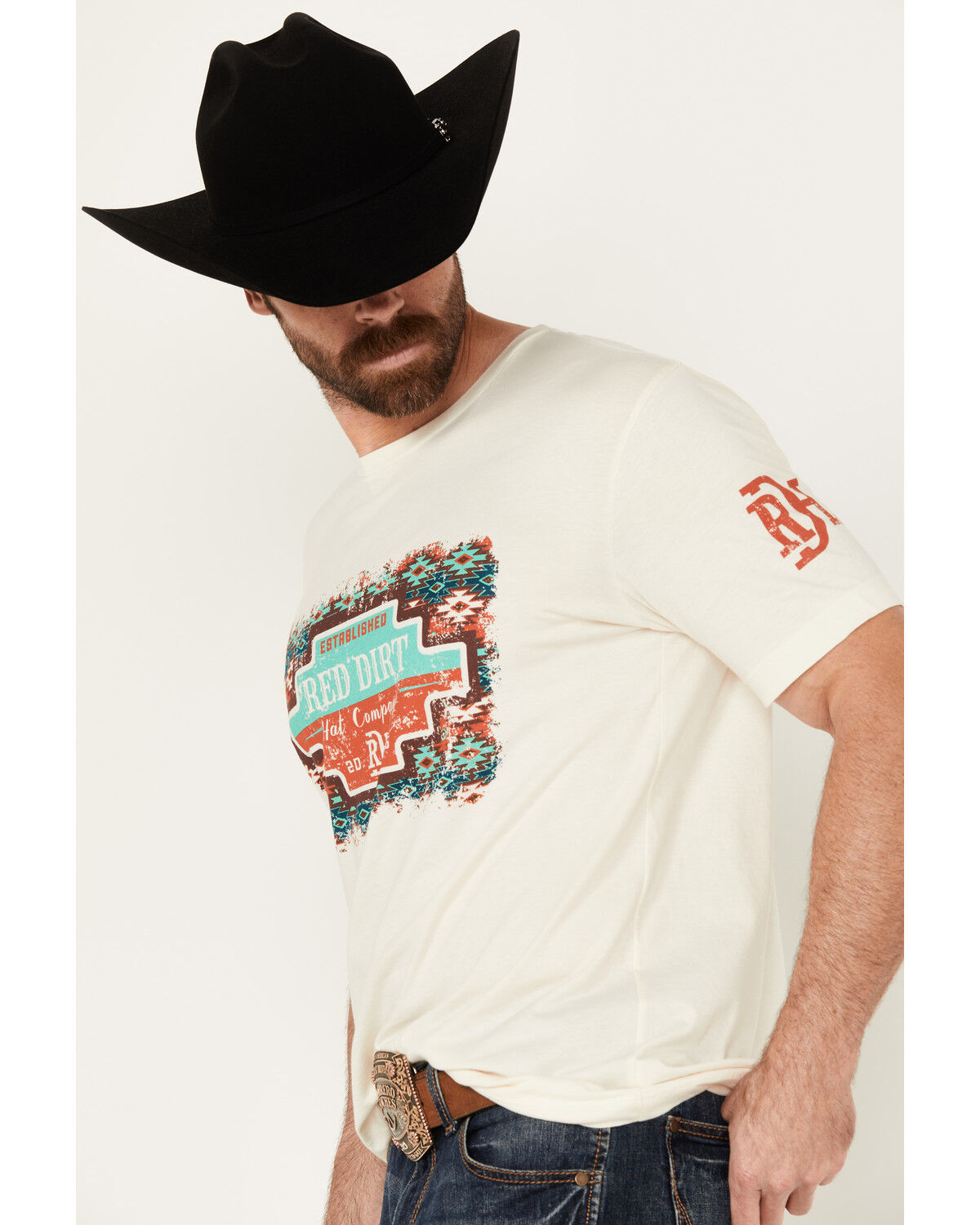 Image #2 - Red Dirt Hat Men's Taco Shop Southwestern Print Logo Short Sleeve Graphic T-Shirt, , hi-res