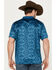 Image #4 - RANK 45® Men's Southwestern Polo, Teal, hi-res