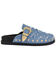 Image #2 - Azalea Wang Women's Zale Studded Denim Mules, Blue, hi-res