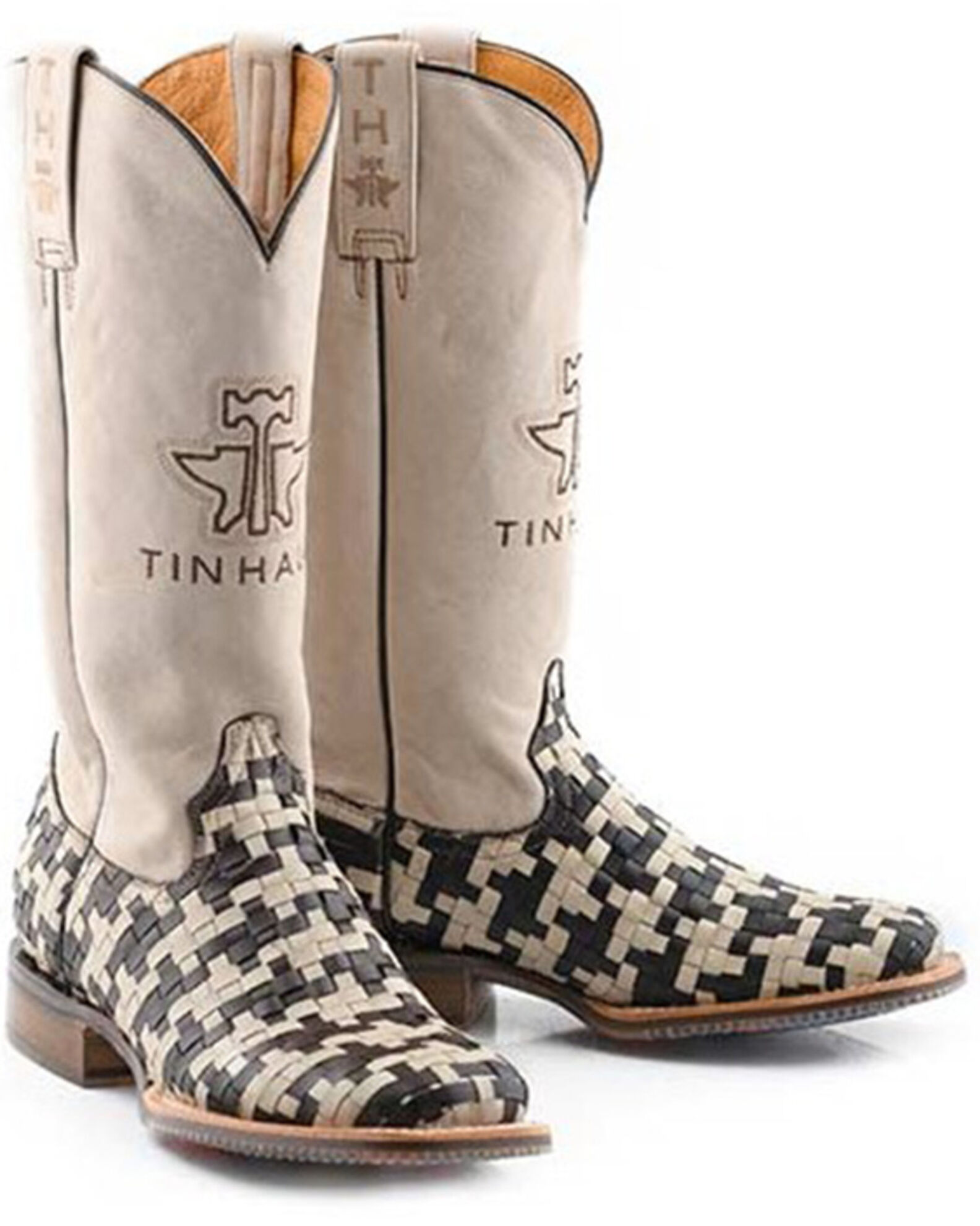 Product Name: Tin Haul Women's Houndstooth Western Boots - Broad Square Toe