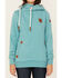 Image #3 - Wanakome Women's Artemis Solid Cowlneck Hoodie, Blue, hi-res