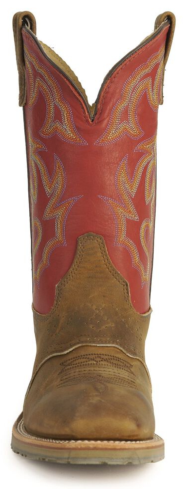 Double H ICE Saddle Vamp Work Roper Boots - Square Toe, Golden Tan, hi-res