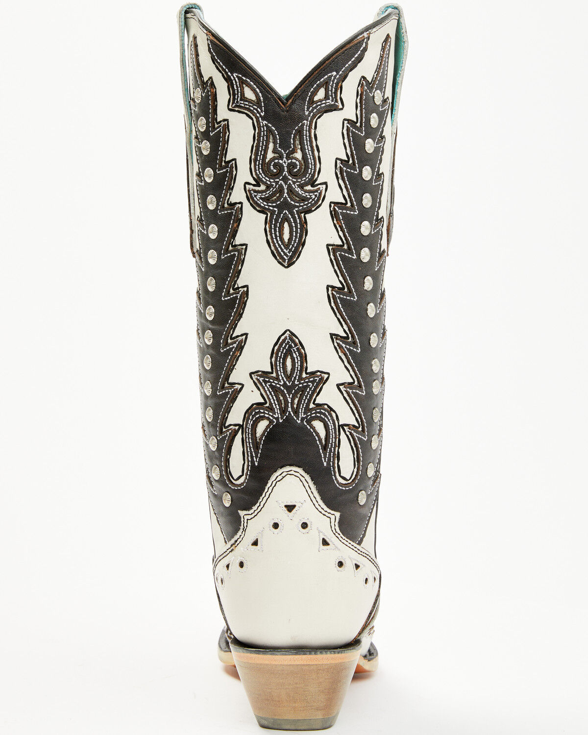 Image #5 - Corral Women's Inlay And Embroidered Western Boots - Snip Toe, White, hi-res