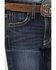 Cody James Youth Boys' Clive Dark Wash Stretch Slim Bootcut Jeans, Blue, hi-res