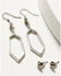 Image #2 - Shyanne Women's Monument Valley 4-Piece Drop & Stud Earrings Set, Silver, hi-res