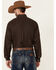 Cinch Men's Solid Brown Button Down Long Sleeve Western Shirt , Brown, hi-res