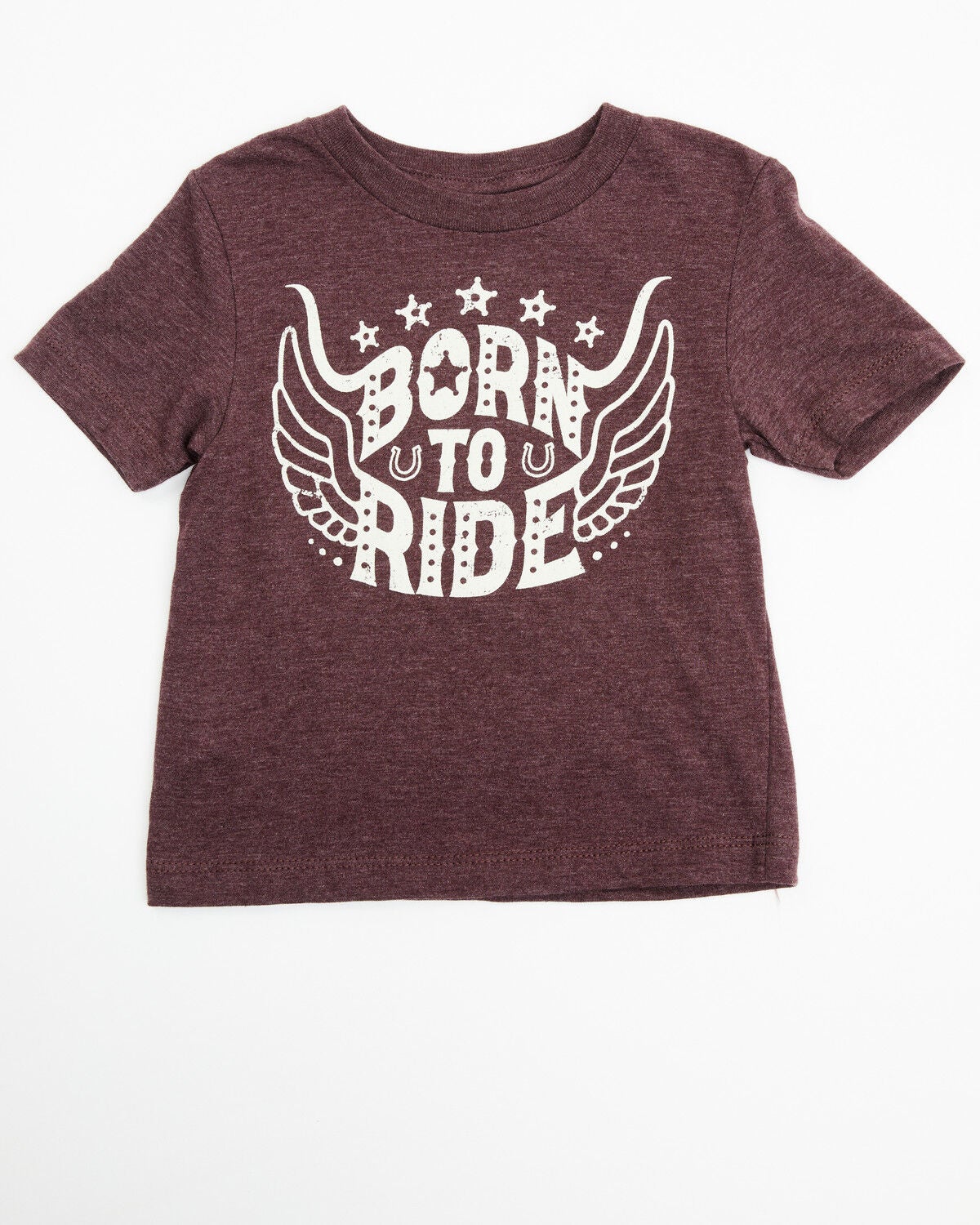 Cody James Toddler Boys' Born To Ride Short Sleeve Graphic Tee, Burgundy