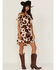 Image #3 - Idyllwind Women's Made For This Off-Shoulder Cow Print Mini Dress, Tan, hi-res