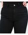 Image #3 - Warp + Weft Women's Mia Dark Wash High Rise Flare Stretch Denim Jeans - Plus, Dark Wash, hi-res
