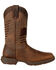 Durango Men's Rebel Brown Flag Western Performance Boots - Square Toe, Brown, hi-res