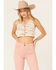 Image #1 - Shyanne Women's Cropped Marled Button-Up Sweater Vest, Sand, hi-res