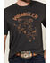 Image #3 - Wrangler Men's Bucking Bull Logo Short Sleeve Graphic T-Shirt , Charcoal, hi-res