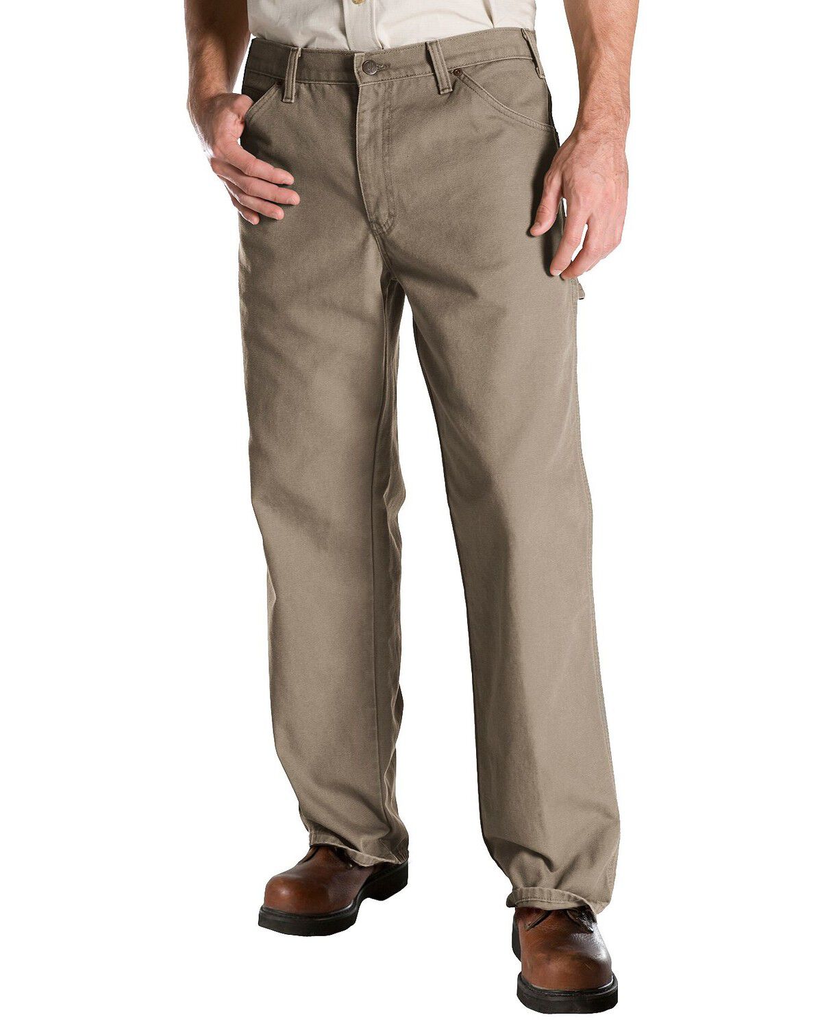 Image #1 - Dickies Duck Twill Work Jeans, Sand, hi-res