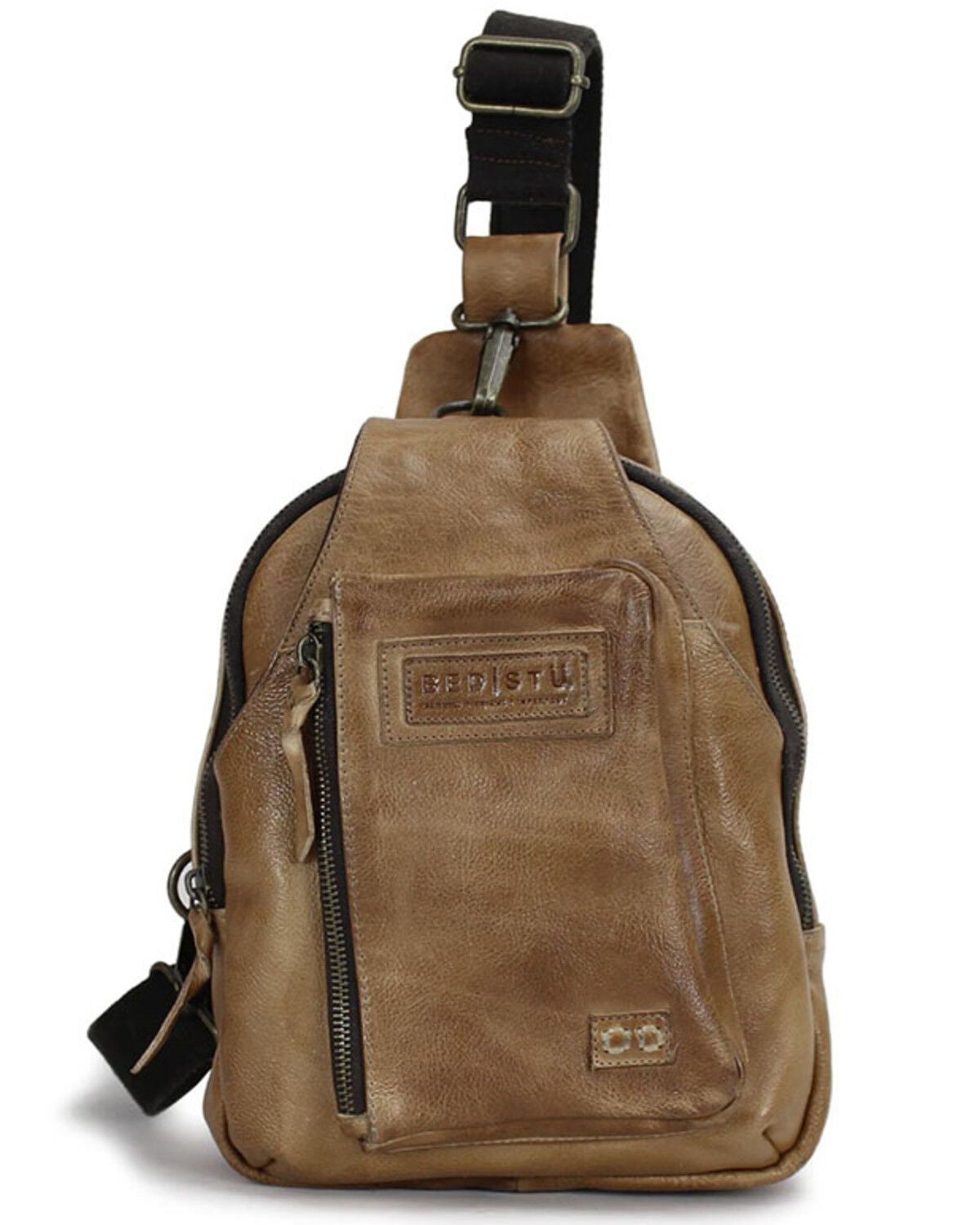 Bed Stu Women's Beau Crossbody, Distressed Brown, hi-res