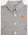 Image #2 - Cinch Infant Boys' Geo Print Long Sleeve Button-Down Stretch Western Shirt, White, hi-res