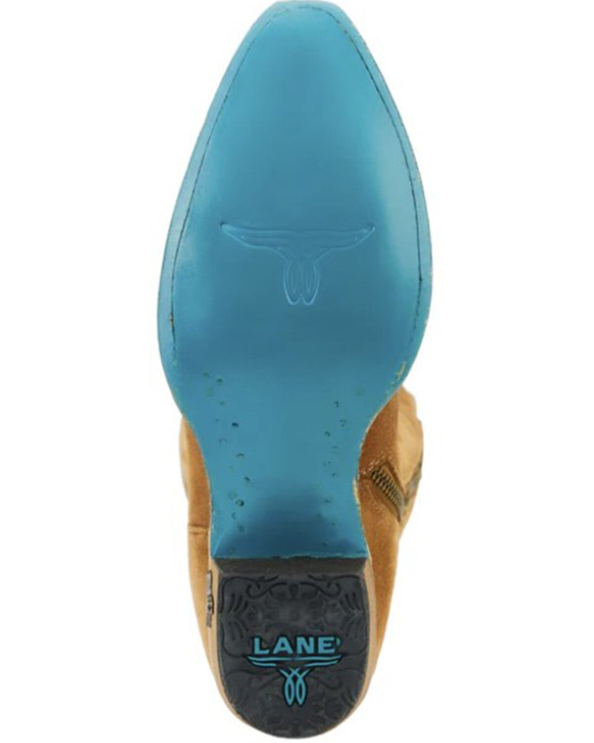 Image #7 - Lane Women's Lexington Suede Over The Corset Western Boots - Snip Toe, Caramel, hi-res