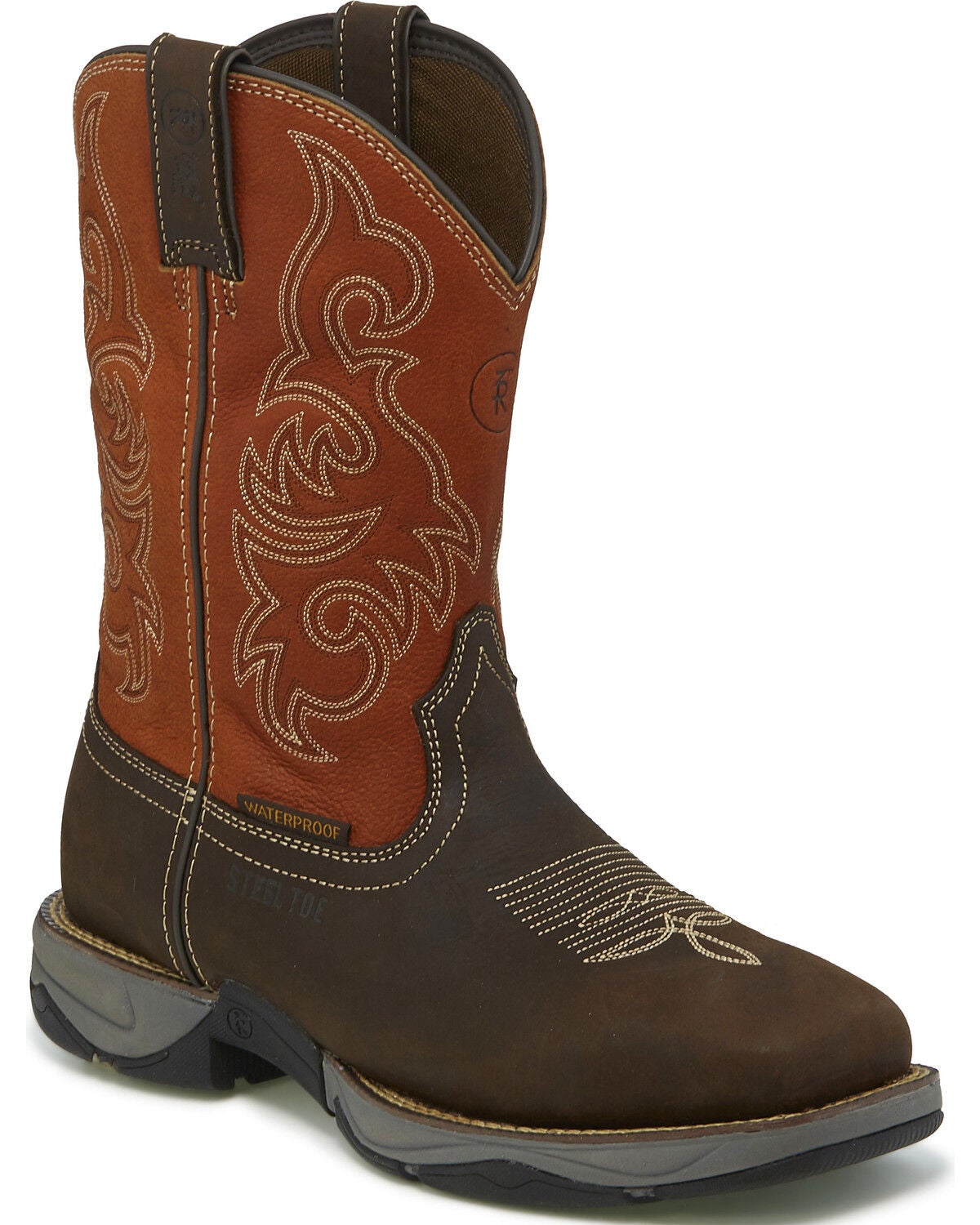 Tony Lama Men's Junction Waterproof Work Boots - Steel Toe, Brown, hi-res