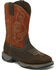 Image #1 - Tony Lama Men's Junction Waterproof Work Boots - Steel Toe , Brown, hi-res