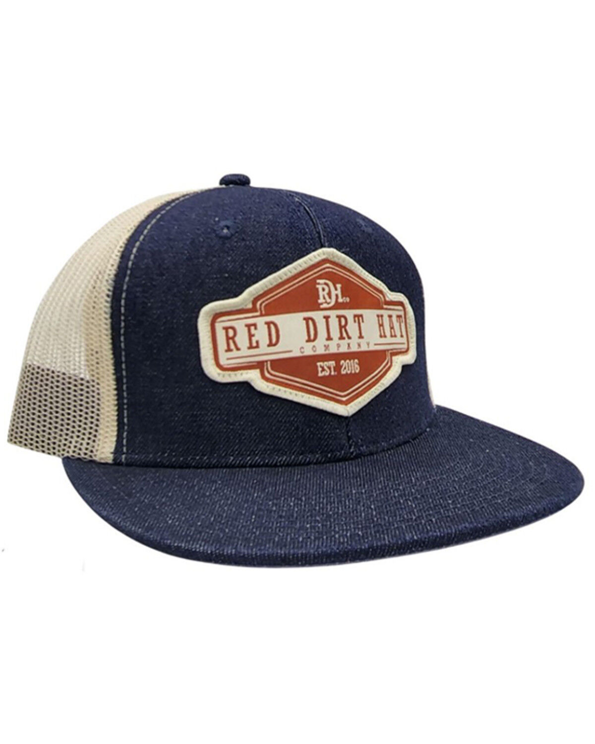 Image #1 - Red Dirt Hat Men's Rusted Buckle Ball Cap, Blue, hi-res