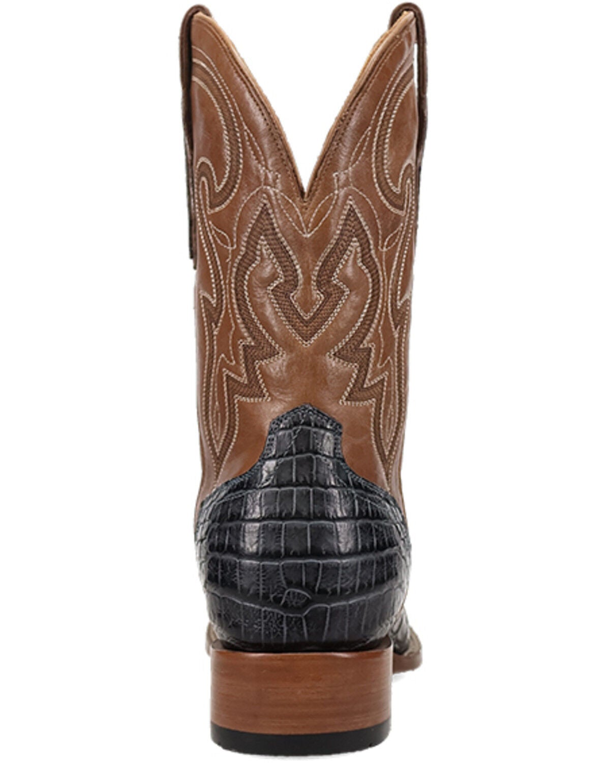 Image #5 - El Dorado Men's Exotic Blue Nile Crocodile Western Boots - Broad Square Toe, Blue, hi-res