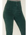 Image #2 - Free People Women's Jayde Cord Flare Jeans, Forest Green, hi-res